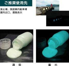 蓄光水性塗料 画像